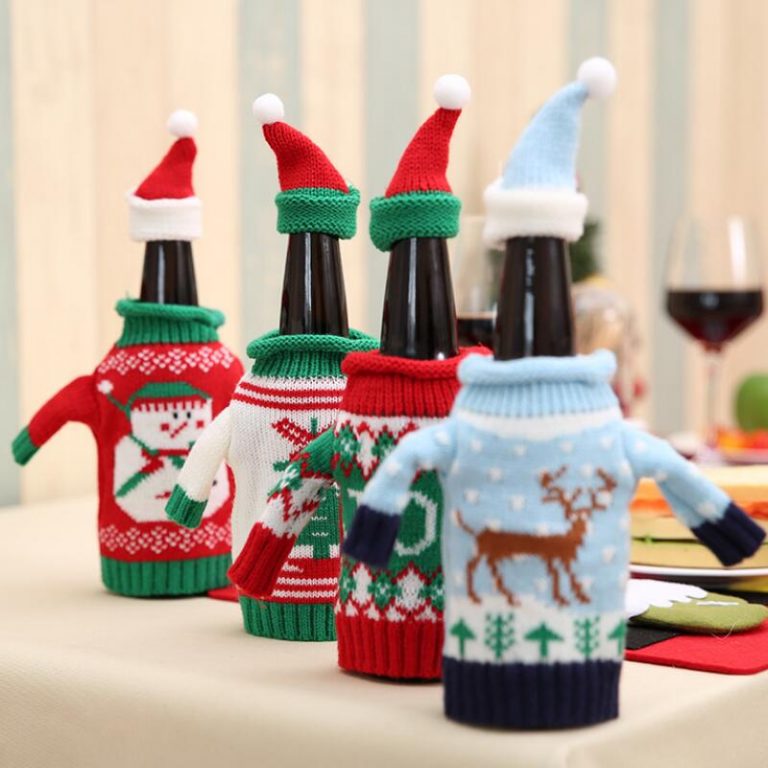 Christmas Wine Bottle Cover - up to 80% OFF. Buy from Luxenmart