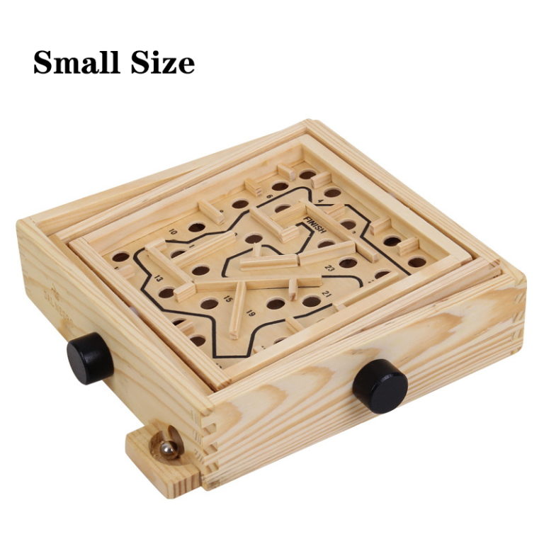 3D Maze Ball Game Montessori Wooden Labyrinth Toy — Luxenmart Up to