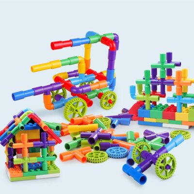 Pipe Building Blocks Toys Enlightening Pipeline Tunnel Construction Educational Toys
