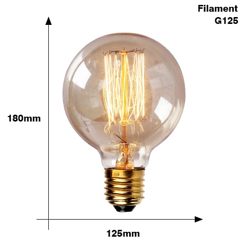 Retro Edison Bulb E27 220V 40W ST64 G80 G95 G125 Ampoule Vintage Edison bulb