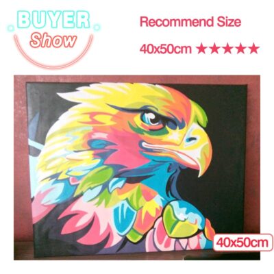 Paints By Numbers Animals 50x40cm Pictures Oil Painting By Numbers Set Gift Coloring By Numbers Canvas Wall Set