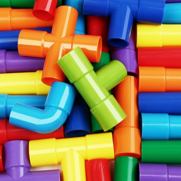Pipe Building Blocks Toys Enlightening Pipeline Tunnel Construction Educational Toys