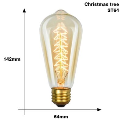 Retro Edison Bulb E27 220V 40W ST64 G80 G95 G125 Ampoule Vintage Edison bulb Incandescent Lamp Filament Light Bulb