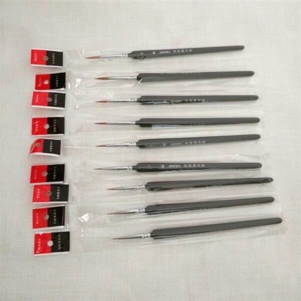 5 PCS Miniature Paint Brush Set Professional Nylon Brush Thin Hook Line Pen