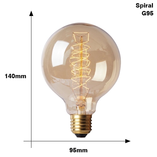 Retro Edison Bulb E27 220V 40W ST64 G80 G95 G125 Ampoule Vintage Edison bulb Incandescent Lamp Filament Light Bulb