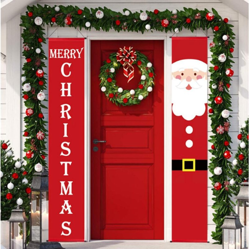 Merry Christmas Hanging Door Banner — Luxenmart Not Sold in Stores