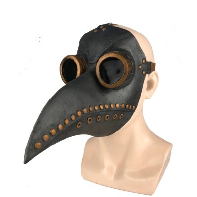 Funny Medieval Steampunk Plague Doctor Bird Mask Latex Punk Cosplay Masks Beak Adult Halloween Event Cosplay Props