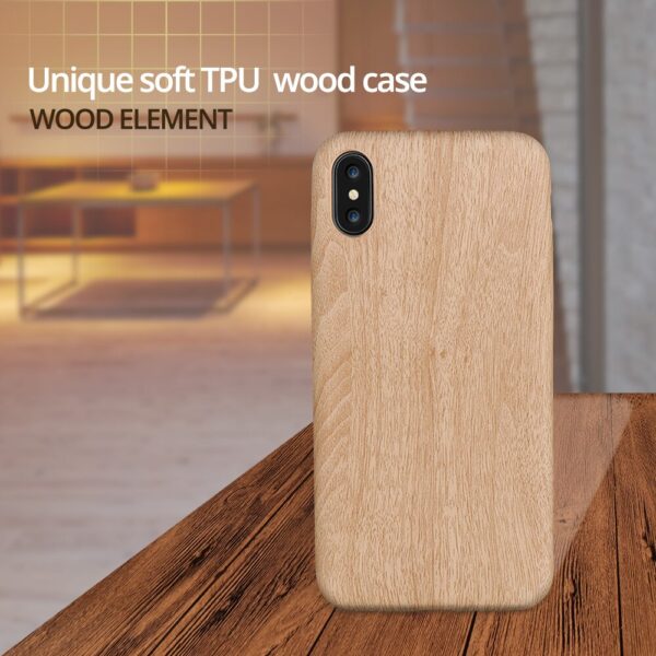 Wooden Pattern Soft TPU Cover For iPhone 7 Case 7Plus 6 6S Plus Wood Grain Soft Back Shell For iPhone 8 X XR XS MAX 11 Pro MAX