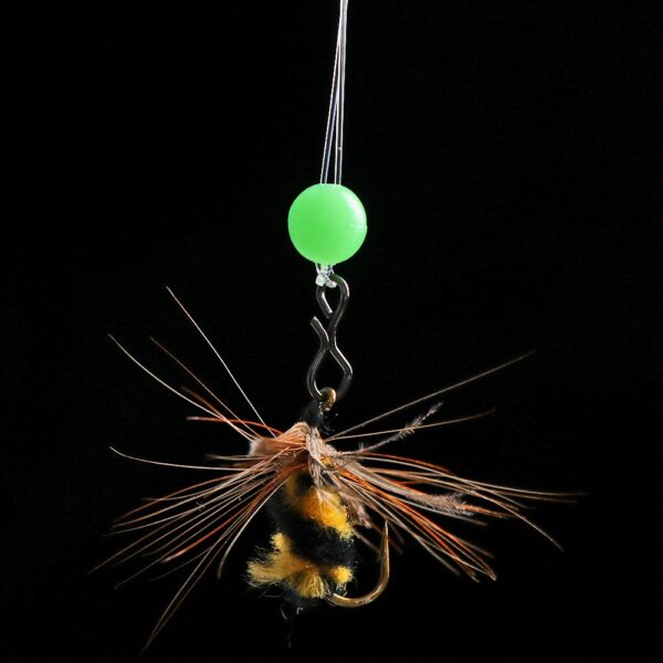 100pc/bag Fishing Floats Beads 3 colors Luminous Light Glowing Balls For Night Fishing
