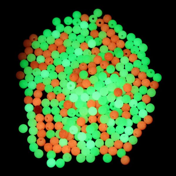 100pc/bag Fishing Floats Beads 3 colors Luminous Light Glowing Balls For Night Fishing