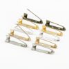 10pcs/lot Rhodium/Gold/Bronze Plated Iron Brooch Base Brooch Pins Diy Jewelry Findings Jewelry Accessories
