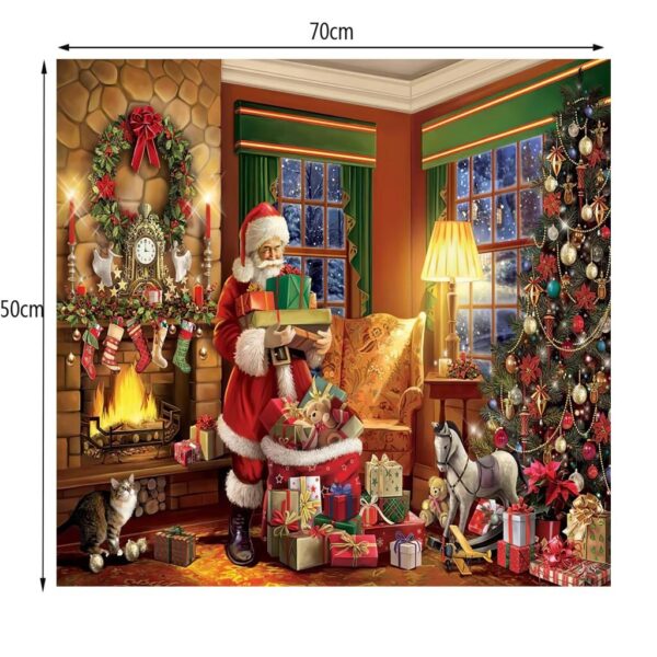 Merry Christmas Gifts 1000 Piece Puzzle Large Jigsaw Puzzle For Adult Children Puzzle Game Educational Toys Home Wall Painting