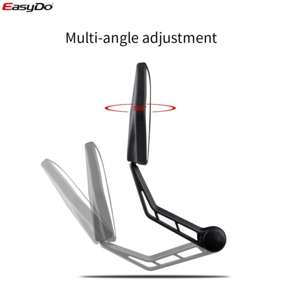 1 Pair Bicycle Rear View Mirror Bike Cycling Wide Range Back Sight Reflector Adjustable Left Right Mirrors