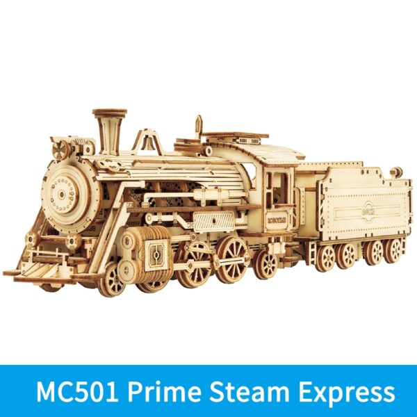 Robotime ROKR Train Model 3D Wooden Puzzle Toy Assembly Locomotive