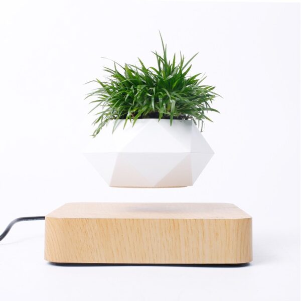 Levitating Air Bonsai Pot Rotation Flower Pot Planters Magnetic Suspension Floating Pot Potted Plant Home Desk Decor
