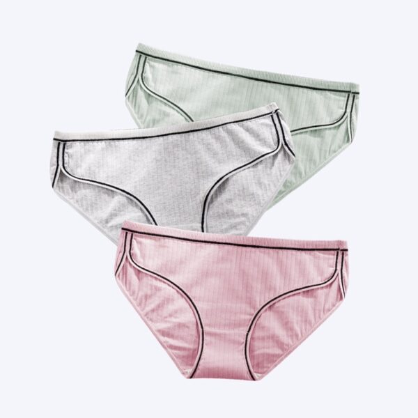 3 pcs/pack! Cotton Panties for Women Plus Size Soft Briefs Sexy Lingerie Girl Underwear Female