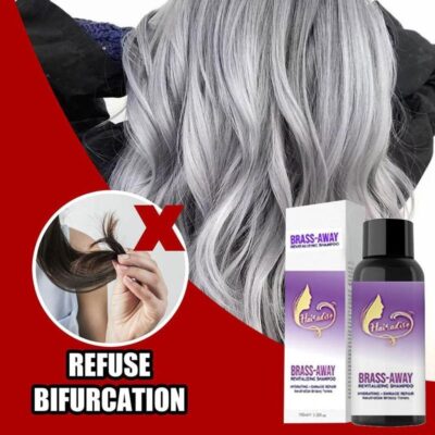 Brass-Corrector Violet ShampooRevitalize Effective Purple Shampoo Removes Yellow Brassy Away Blonde Purple Hair Shampoo 30ml 100ml