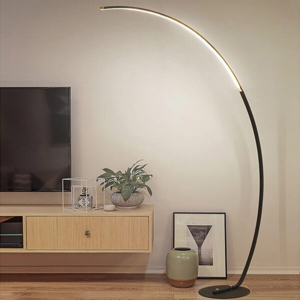 C Shade Floor Lamp Diamable Led Lighting Nordic Black Wthite Corner Floor Lamp Bedroom Decor Living Room Lamp Stand Lighting