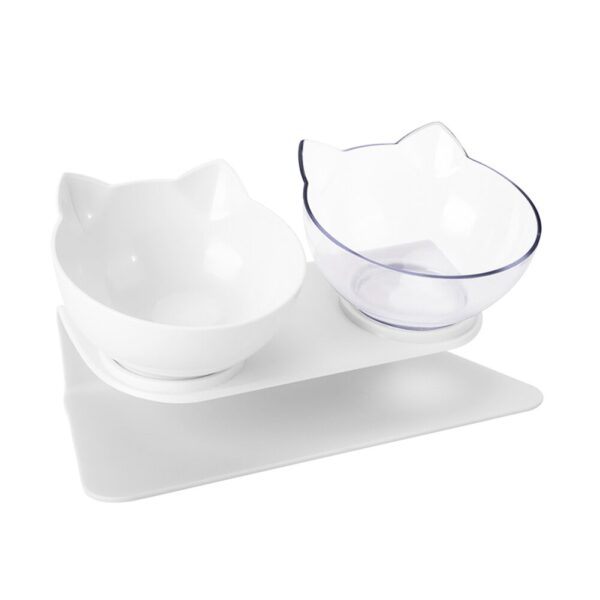 Meijuner Non-Slip Cat Bowl Single & Double Bowl With Raised Stand Pet Food Bowls for Protection Cervical Supprot Dropshipping