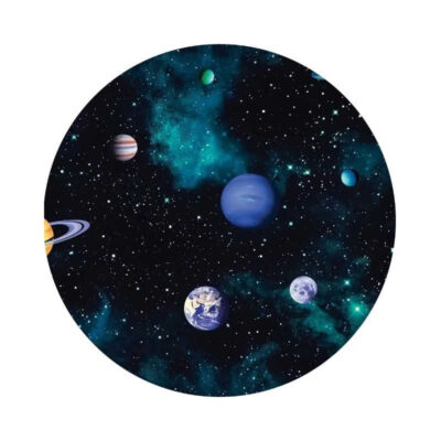 Blue Planet Universe 3D Carpet Living Room Simple Round Area Rug Bedroom Fashion Floor Decor Children Room Carpet Chair Mat