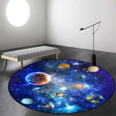 Solar Universe 3D Round Carpet