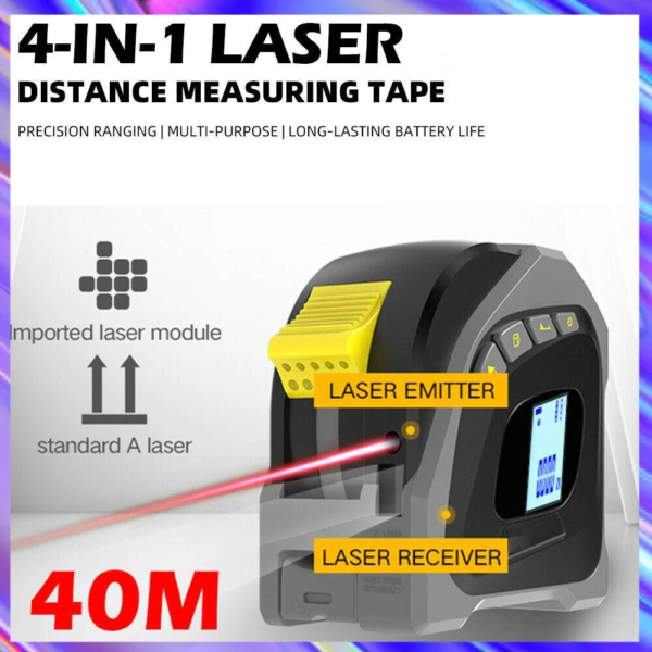 4-in-1 Laser Tape Measure