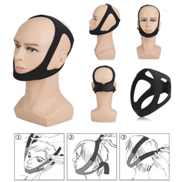 Anti Snore Belt Stop Snoring Chin Strap Woman Man Night Sleeping Aid Tools Snoring Protection Jaw Snore Stopper Bandage One Size