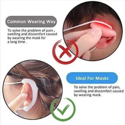 Anti-Slip Silicone Mask Ear Cushions