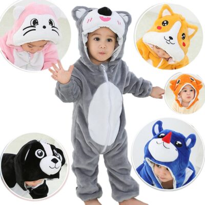 0-4T Baby Romper Boys Girs Unicorn Jumpsuit Infant Bebe Girls Christams Clothes Toddler Cute Animal Costumes Dropshipping