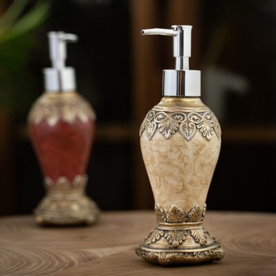 300ml pattern agate color liquid bottle retro sub-bottling creative shower gel press bottle bathroom home soap dispenser tools