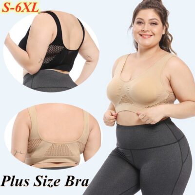 S-6XL bra plus size sports Bra seamless sexy push up bralette Women's lingerie bras for women top Female Pitted Wireless bra