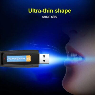 U-Disk Digital Audio Recorder TF Flash Card USB Voice Recorder Pen Mini Dictaphone Professional A Key Recording Up to 32GB