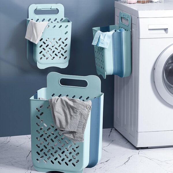 Wall hanging Laundry Hamper Foldable Laundry Basket For Dirty Clothes Storage Large Capacity Sundries Toy Storage Organizer