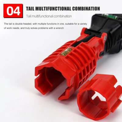 18 in 1 Foldable Water Pipe Wrench Double End Basin Bottom Pliers Sleeve Bathroom Faucet Sink Installation and Maintenance Tool