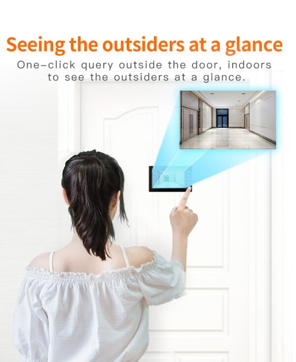 Video Eye Video Doorbell 4.3 Inch Door Peephole Camera LCD Digital Electronic Door Viewer Night Vision Support Motion Detection