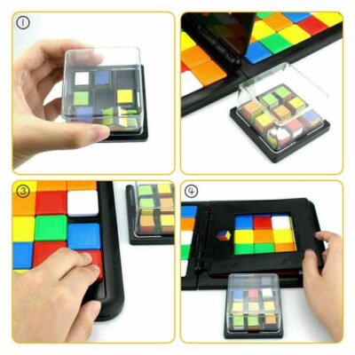 Color Battle Square Race Game Parent-Child Square Desktop Kids Puzzles Learning Educational Toys Anti Stress Boys Girls Gifts