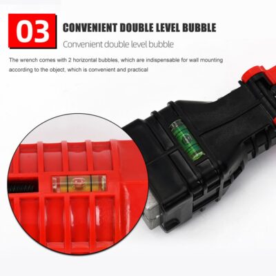 18 in 1 Foldable Water Pipe Wrench Double End Basin Bottom Pliers Sleeve Bathroom Faucet Sink Installation and Maintenance Tool