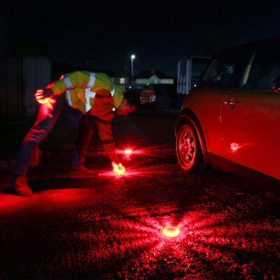 Geoeon LED Emergency car Lights Road Flares Warning Night Lights Roadside Disc Beacon Red Blue Led Police road Led Light