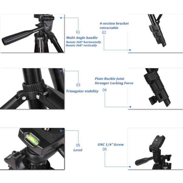 Tripod for Mobile Phone 40inch Universal Photography Stand