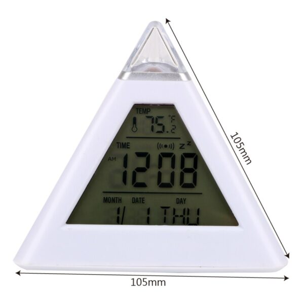 screen of Pyramid Style Digital Alarm Clock