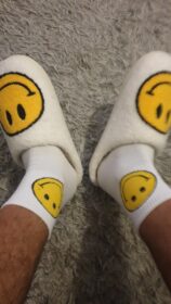 Winter Big Smiley Face Slippers