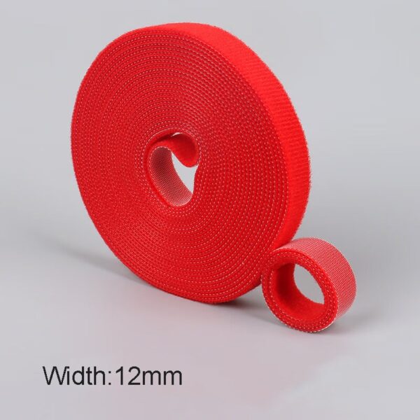 red Self-gripping cable ties roll