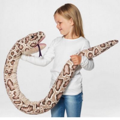 Farmer And Python Simulation Snake Plush Puppet Toy