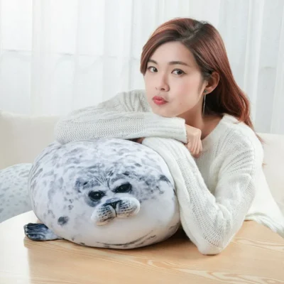 Chubby Seal Plush Pillow – view 2