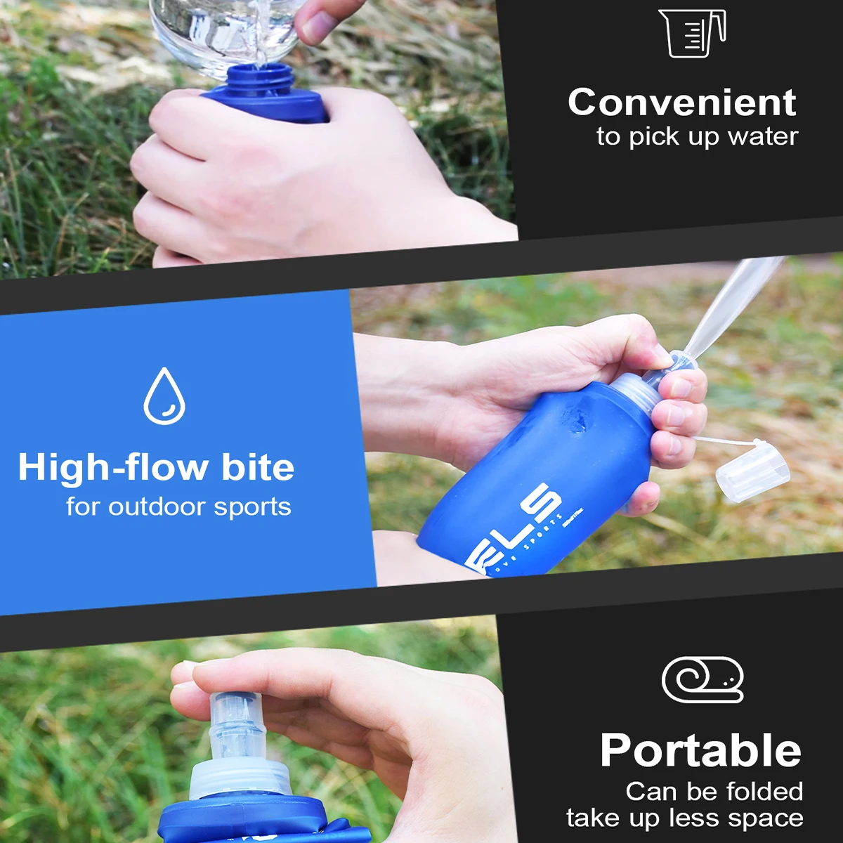 Collapsible Silicone Water Bottle – view 4