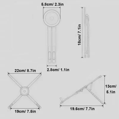 3-in-1 Magnetic Phone Holder, Selfie Stick & Tripod – view 2