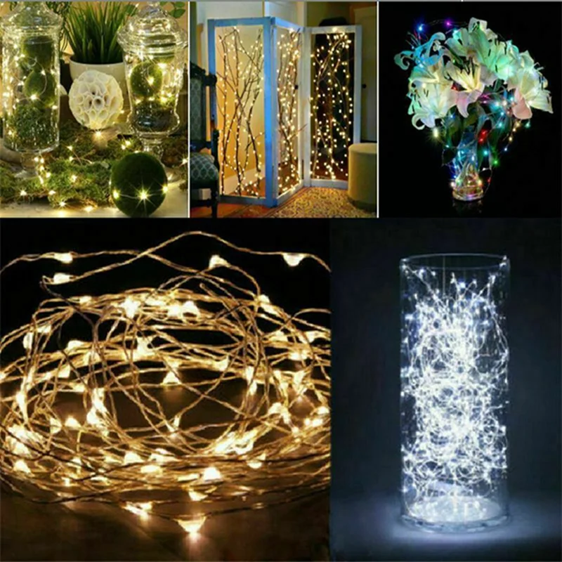 Battery Copper Wire Fairy Lights – view 3