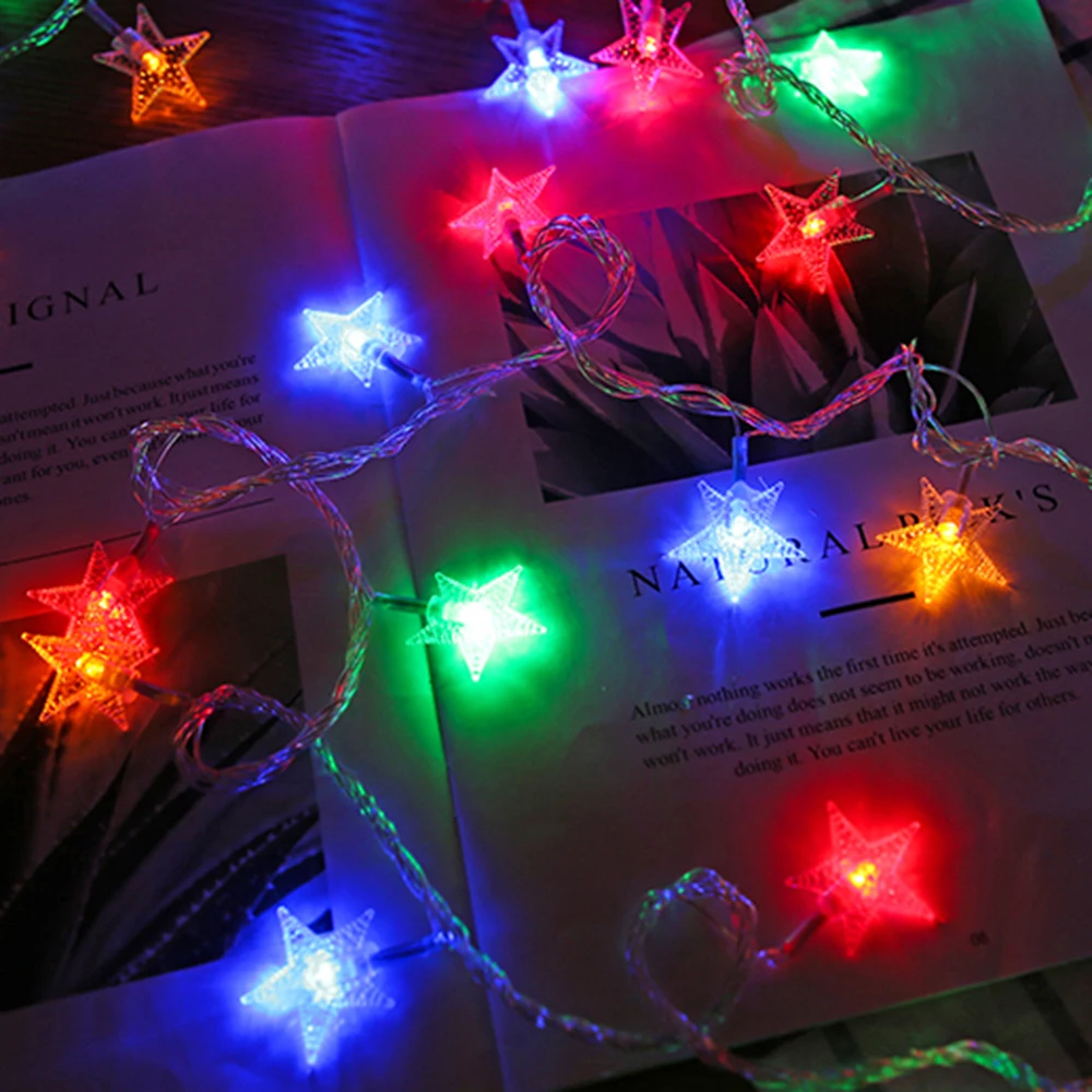 LED Star Fairy Light Garland – view 4