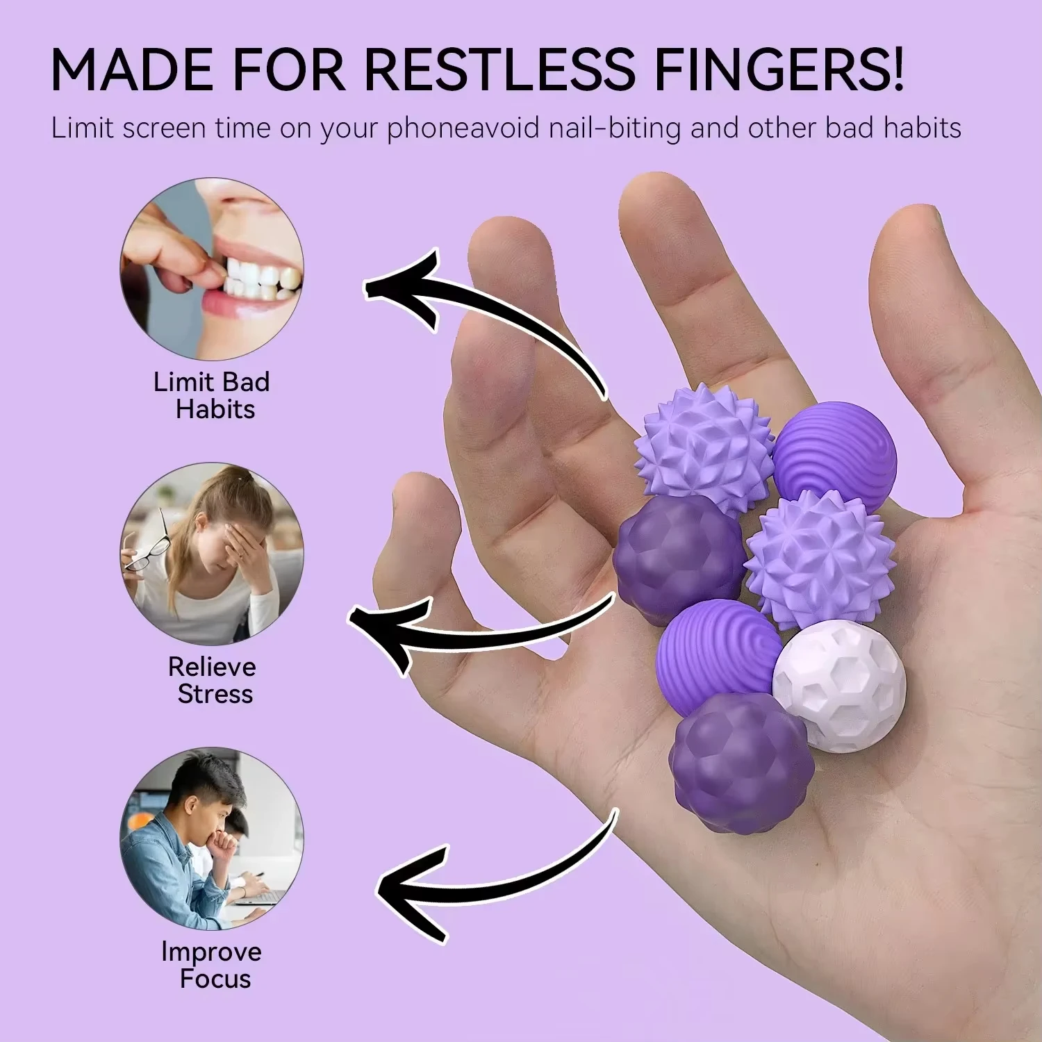 Magnetic Fidget Toy Set (EDC Desk Toy) – view 2