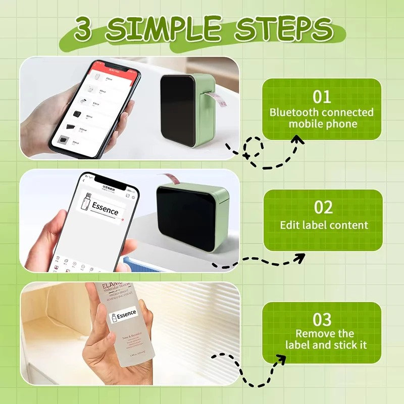 Mini Bluetooth Thermal Label Printer (Inkless) – view 4